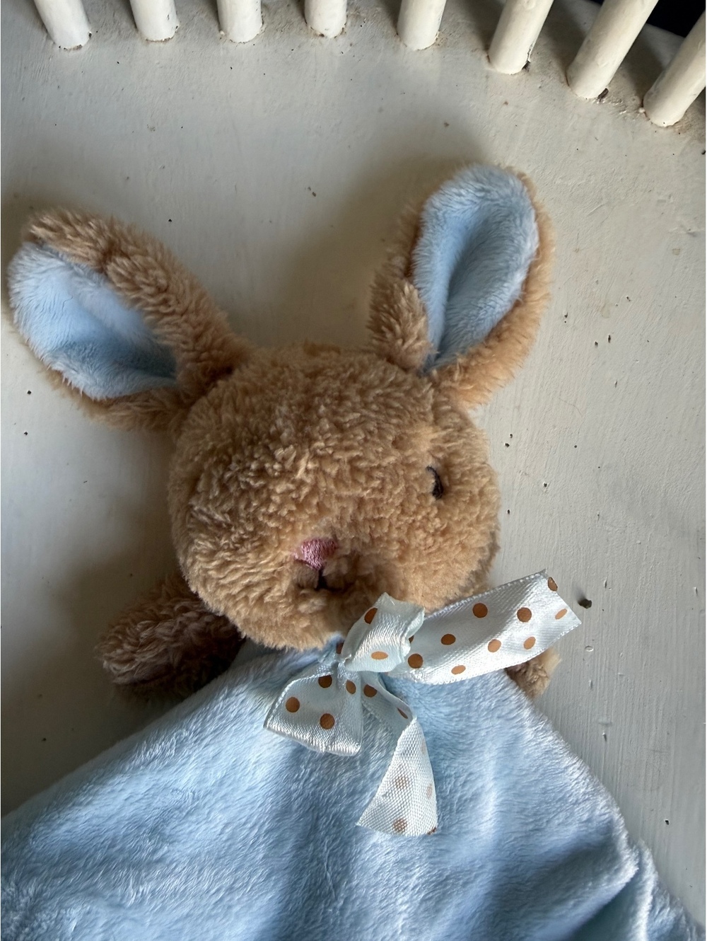 Plush Bunny Baby Security Blanket